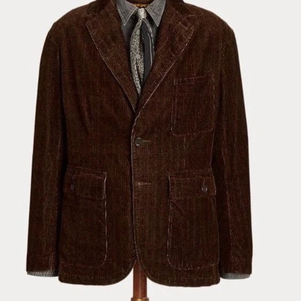 RRL Brown Corduroy Blazer Suit Top